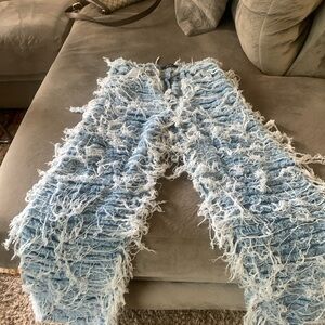 AKIRA frayed jeans… loose fitting and very comfortable